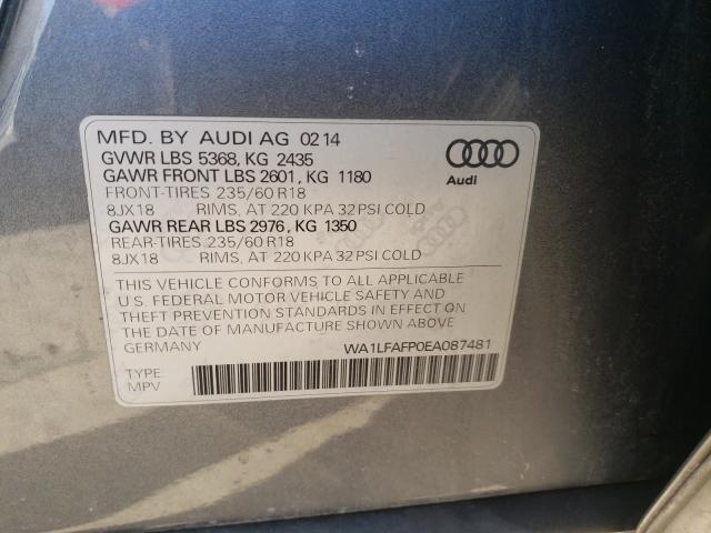 Photo 9 VIN: WA1LFAFP0EA087481 - AUDI Q5 PREMIUM 