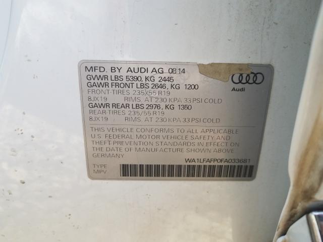 Photo 9 VIN: WA1LFAFP0FA033681 - AUDI Q5 PREMIUM 