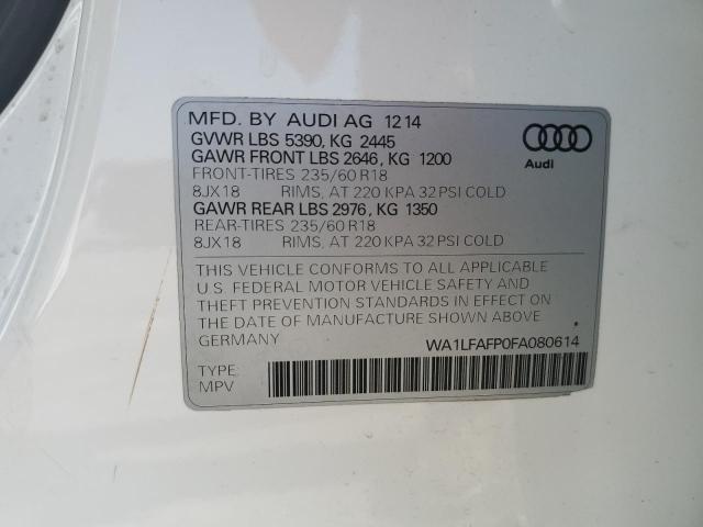 Photo 12 VIN: WA1LFAFP0FA080614 - AUDI Q5 