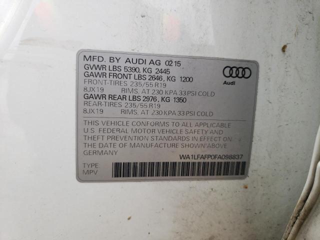 Photo 12 VIN: WA1LFAFP0FA098837 - AUDI Q5 