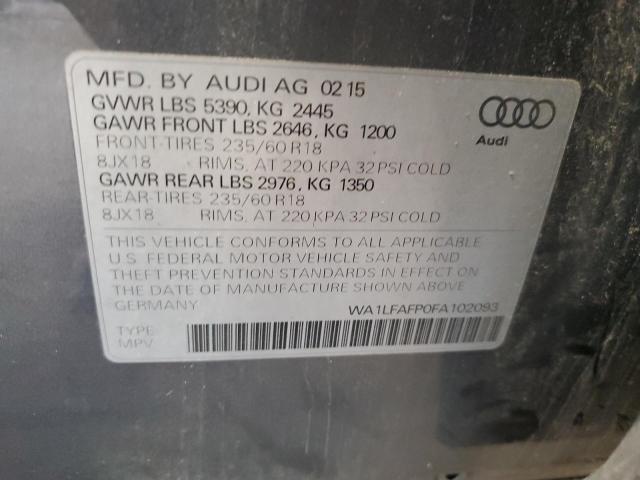 Photo 13 VIN: WA1LFAFP0FA102093 - AUDI Q5 PREMIUM 