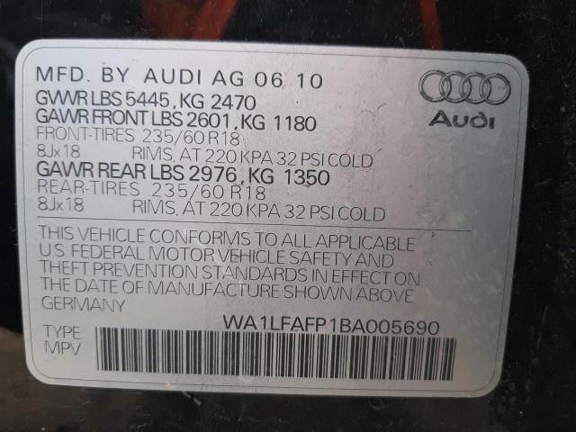 Photo 9 VIN: WA1LFAFP1BA005690 - AUDI Q5 