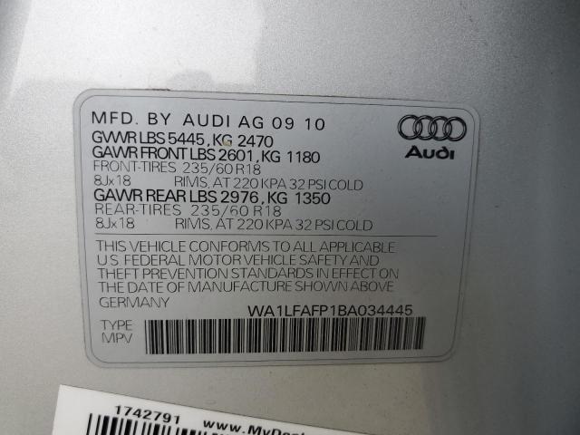 Photo 11 VIN: WA1LFAFP1BA034445 - AUDI Q5 PREMIUM 