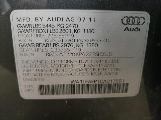 Photo 12 VIN: WA1LFAFP1CA017551 - AUDI Q5 PREMIUM 