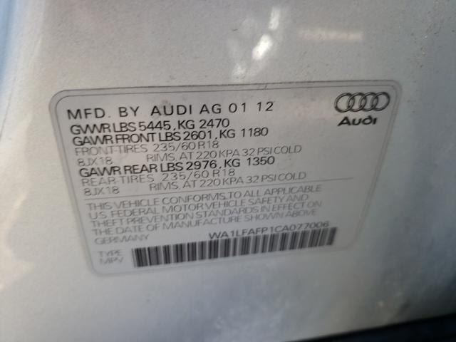 Photo 9 VIN: WA1LFAFP1CA077006 - AUDI Q5 PREMIUM 