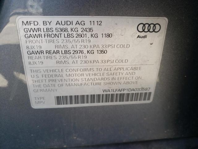 Photo 9 VIN: WA1LFAFP1DA033587 - AUDI Q5 PREMIUM 