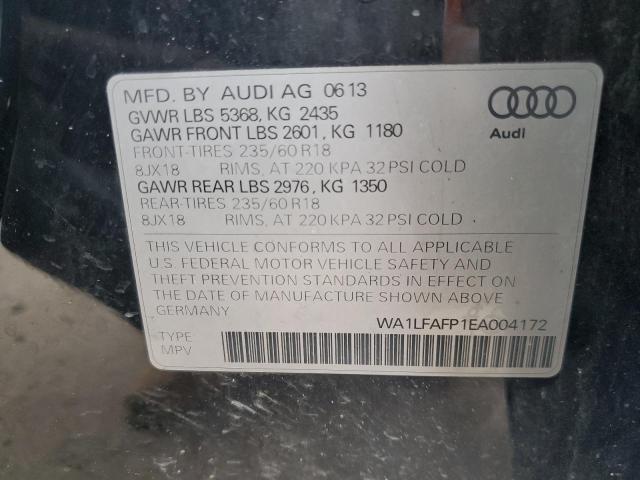 Photo 11 VIN: WA1LFAFP1EA004172 - AUDI Q5 PREMIUM 