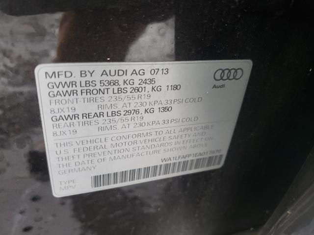 Photo 9 VIN: WA1LFAFP1EA017679 - AUDI Q5 PREMIUM 