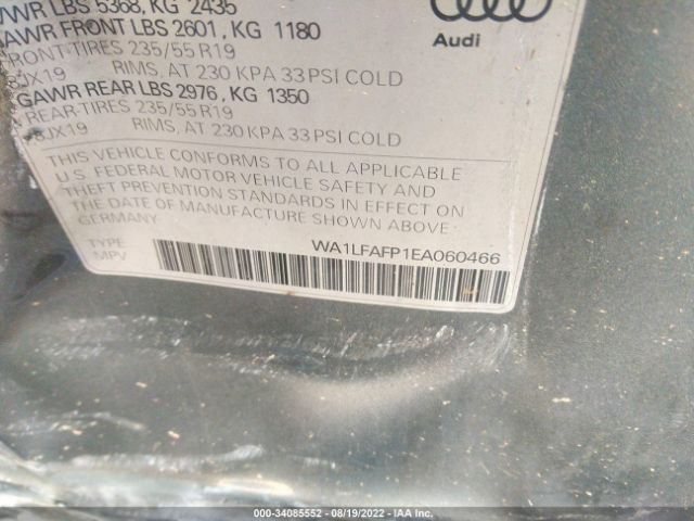 Photo 8 VIN: WA1LFAFP1EA060466 - AUDI Q5 