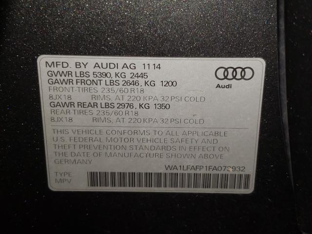 Photo 9 VIN: WA1LFAFP1FA073932 - AUDI Q5 PREMIUM 