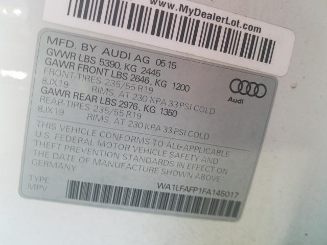 Photo 9 VIN: WA1LFAFP1FA145017 - AUDI Q5 