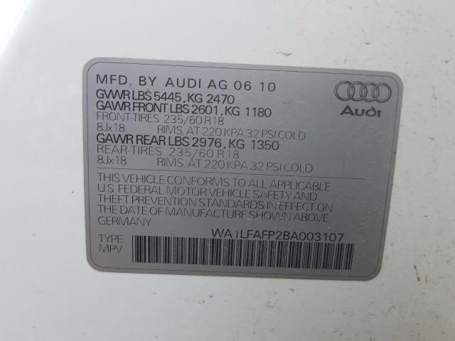 Photo 9 VIN: WA1LFAFP2BA003107 - AUDI Q5 