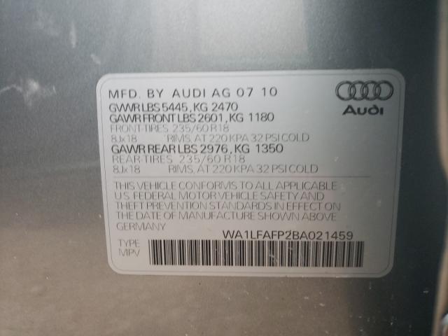 Photo 9 VIN: WA1LFAFP2BA021459 - AUDI Q5 PREMIUM 