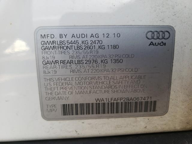 Photo 9 VIN: WA1LFAFP2BA067471 - AUDI Q5 PREMIUM 