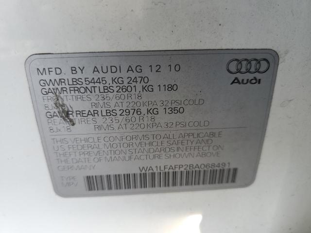 Photo 9 VIN: WA1LFAFP2BA068491 - AUDI Q5 PREMIUM 