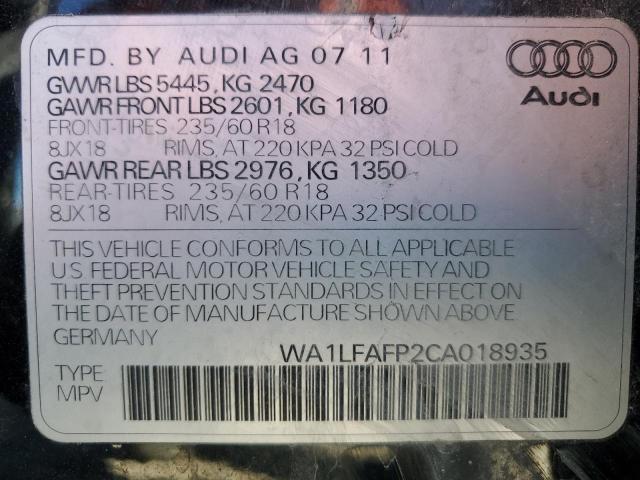 Photo 12 VIN: WA1LFAFP2CA018935 - AUDI Q5 