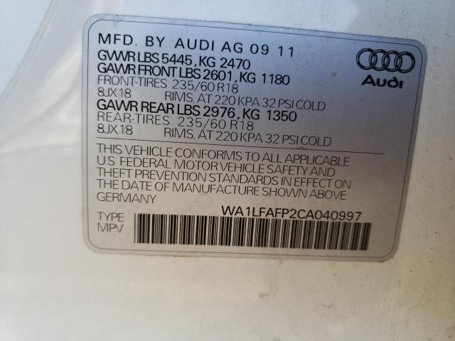 Photo 9 VIN: WA1LFAFP2CA040997 - AUDI Q5 