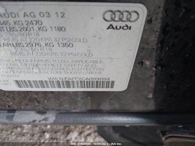 Photo 8 VIN: WA1LFAFP2CA099094 - AUDI Q5 