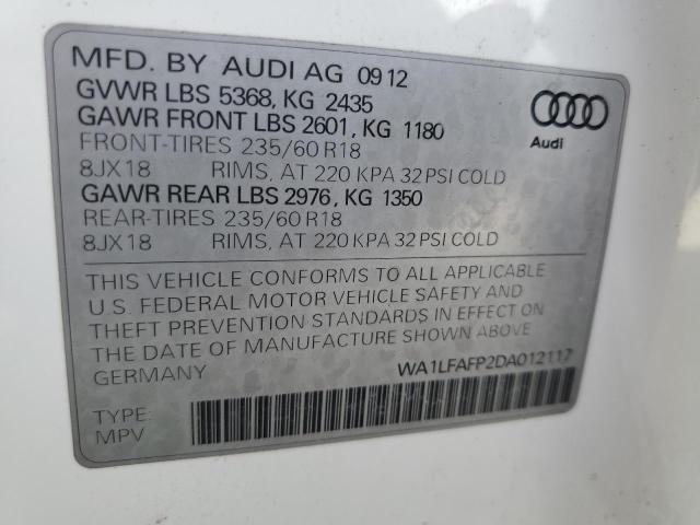 Photo 9 VIN: WA1LFAFP2DA012117 - AUDI Q5 PREMIUM 