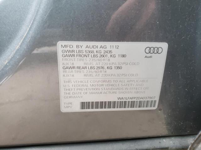 Photo 9 VIN: WA1LFAFP2DA037907 - AUDI Q5 PREMIUM 