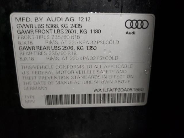 Photo 9 VIN: WA1LFAFP2DA051550 - AUDI Q5 PREMIUM 