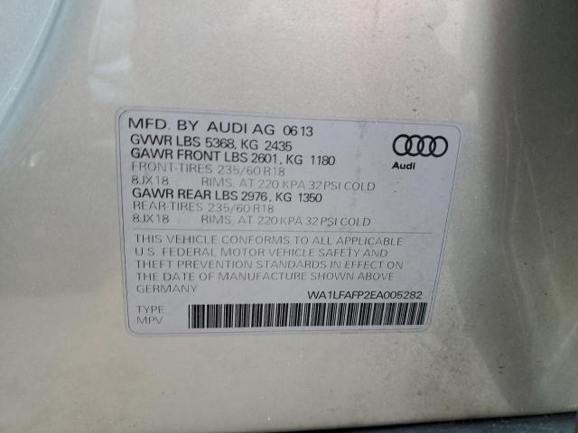 Photo 9 VIN: WA1LFAFP2EA005282 - AUDI Q5 PREMIUM 