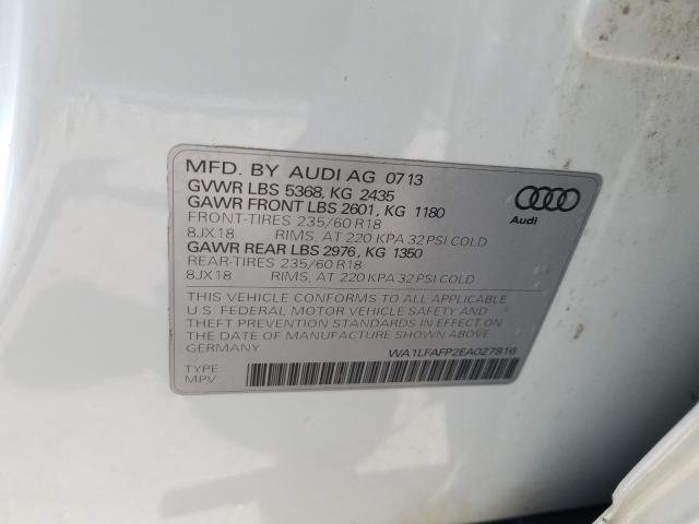 Photo 9 VIN: WA1LFAFP2EA027816 - AUDI Q5 PREMIUM 