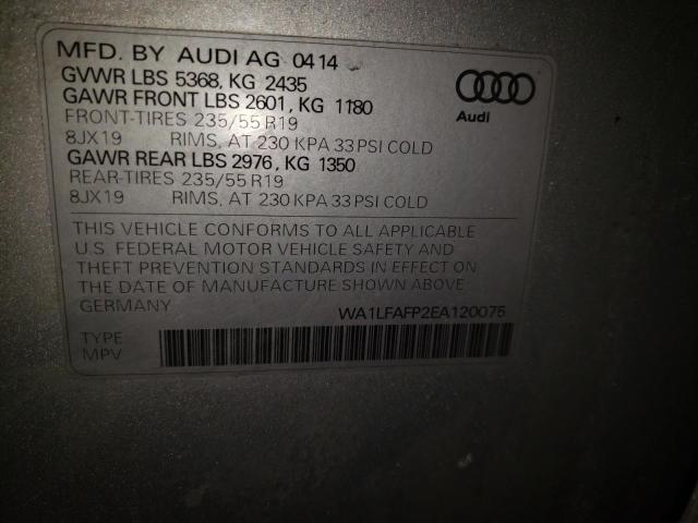 Photo 9 VIN: WA1LFAFP2EA120075 - AUDI Q5 PREMIUM 