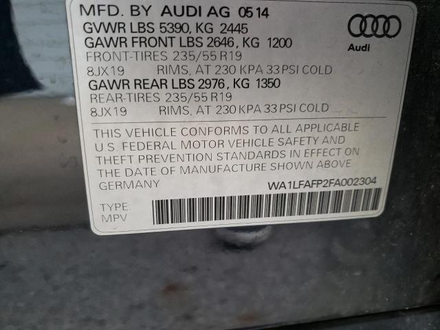 Photo 9 VIN: WA1LFAFP2FA002304 - AUDI Q5 