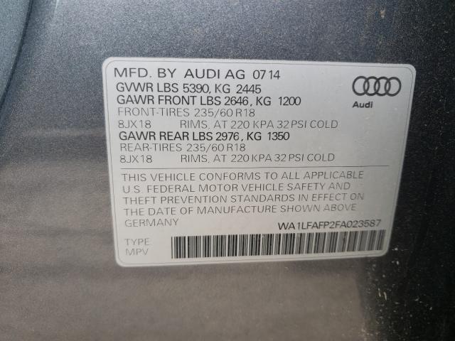 Photo 9 VIN: WA1LFAFP2FA023587 - AUDI Q5 PREMIUM 