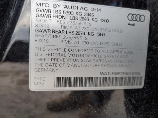 Photo 13 VIN: WA1LFAFP2FA048408 - AUDI Q5 PREMIUM 