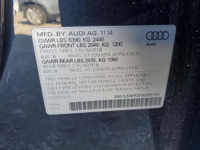 Photo 11 VIN: WA1LFAFP2FA069744 - AUDI Q5 PREMIUM 