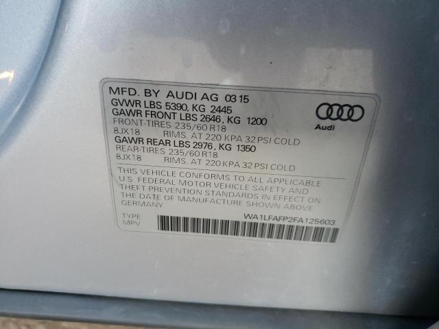 Photo 9 VIN: WA1LFAFP2FA125603 - AUDI Q5 PREMIUM 