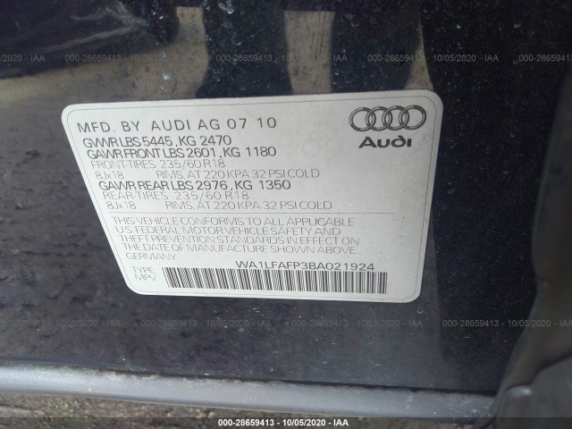 Photo 8 VIN: WA1LFAFP3BA021924 - AUDI Q5 