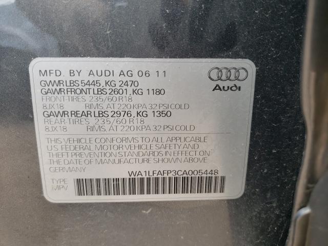 Photo 9 VIN: WA1LFAFP3CA005448 - AUDI Q5 PREMIUM 