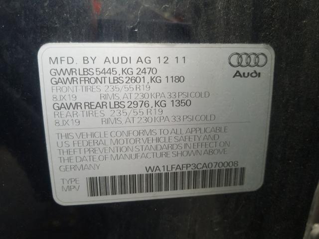 Photo 9 VIN: WA1LFAFP3CA070008 - AUDI Q5 PREMIUM 