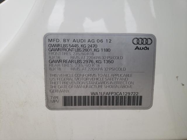 Photo 9 VIN: WA1LFAFP3CA129722 - AUDI Q5 