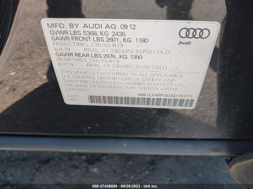 Photo 8 VIN: WA1LFAFP3DA015771 - AUDI Q5 