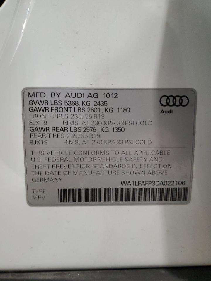 Photo 11 VIN: WA1LFAFP3DA022106 - AUDI Q5 