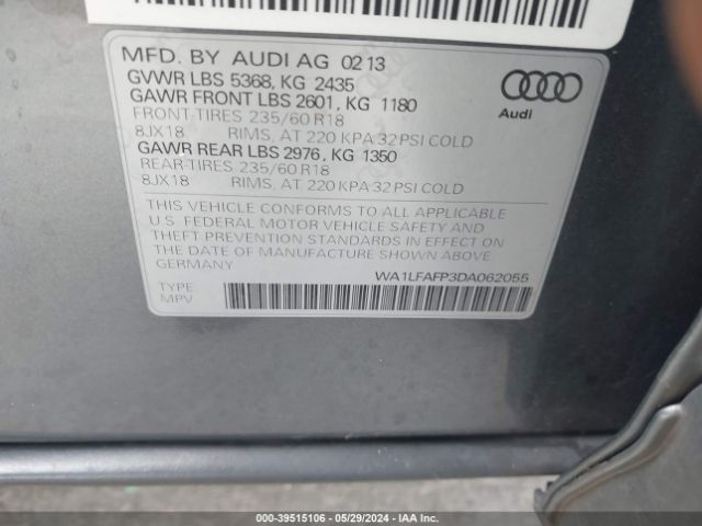 Photo 8 VIN: WA1LFAFP3DA062055 - AUDI Q5 