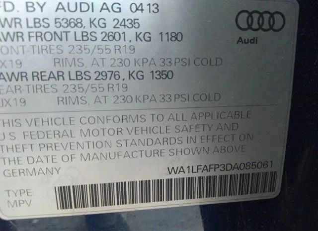 Photo 8 VIN: WA1LFAFP3DA085061 - AUDI Q5 