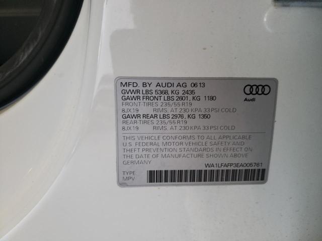 Photo 11 VIN: WA1LFAFP3EA005761 - AUDI Q5 PREMIUM 