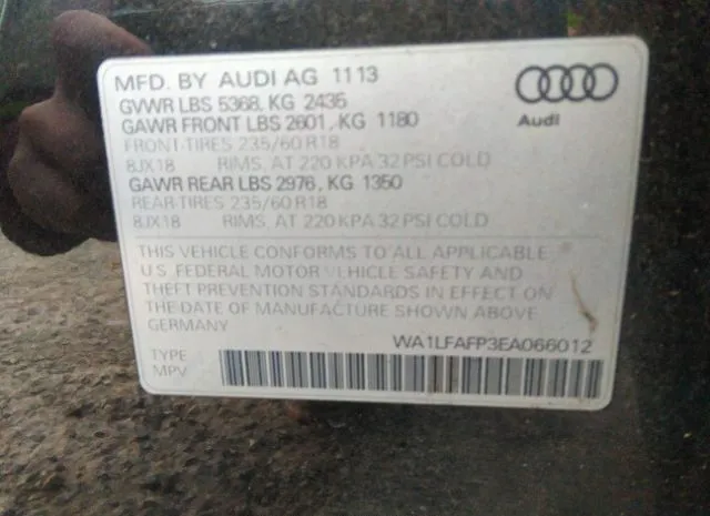 Photo 8 VIN: WA1LFAFP3EA066012 - AUDI Q5 