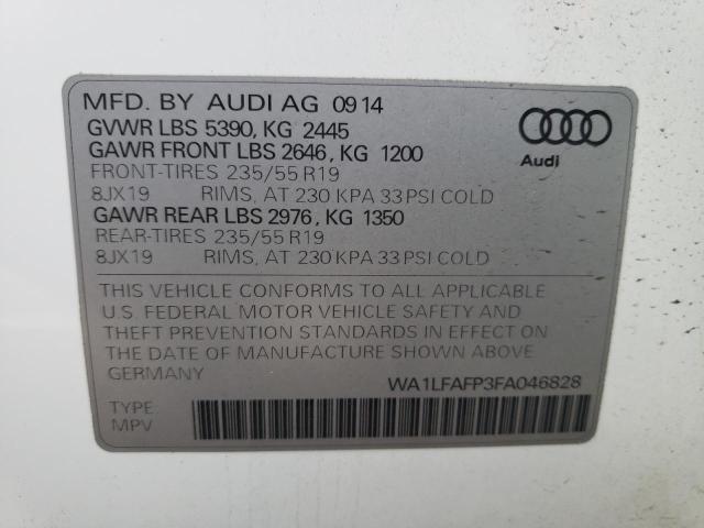 Photo 12 VIN: WA1LFAFP3FA046828 - AUDI Q5 PREMIUM 