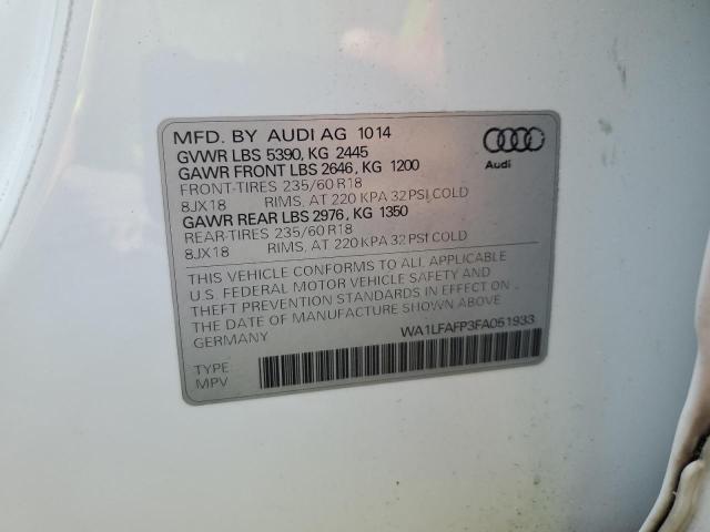 Photo 12 VIN: WA1LFAFP3FA051933 - AUDI Q5 PREMIUM 