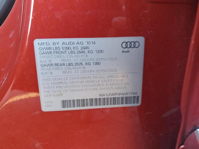 Photo 12 VIN: WA1LFAFP3FA057764 - AUDI Q5 PREMIUM 