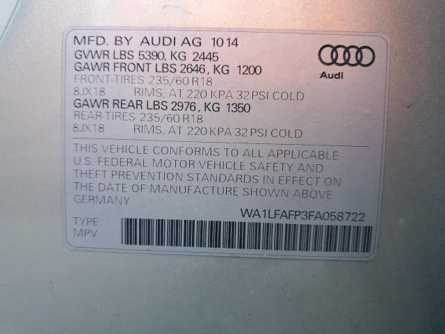 Photo 13 VIN: WA1LFAFP3FA058722 - AUDI Q5 PREMIUM 