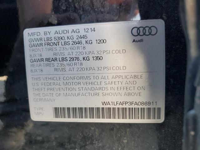 Photo 12 VIN: WA1LFAFP3FA086911 - AUDI Q5 PREMIUM 