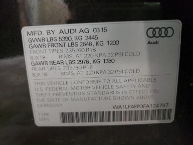 Photo 9 VIN: WA1LFAFP3FA124797 - AUDI Q5 PREMIUM 