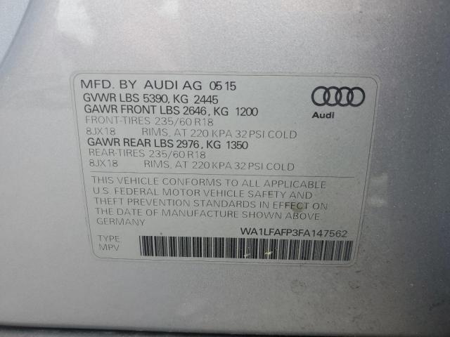 Photo 12 VIN: WA1LFAFP3FA147562 - AUDI Q5 PREMIUM 